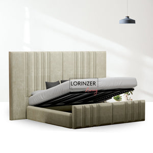 Windsor Tall & Wide Panel Headboard Bed Frame with Ottoman Option Lorinzer Living