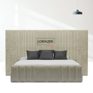 Windsor Tall & Wide Panel Headboard Bed Frame with Ottoman Option Lorinzer Living