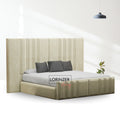 Windsor Tall & Wide Panel Headboard Bed Frame with Ottoman Option
