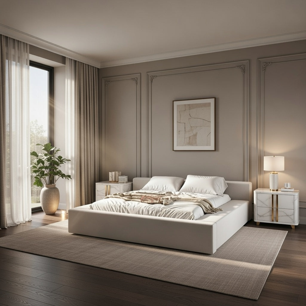 Scandinavian Ambassador Park Lane Ottoman Bed Frame